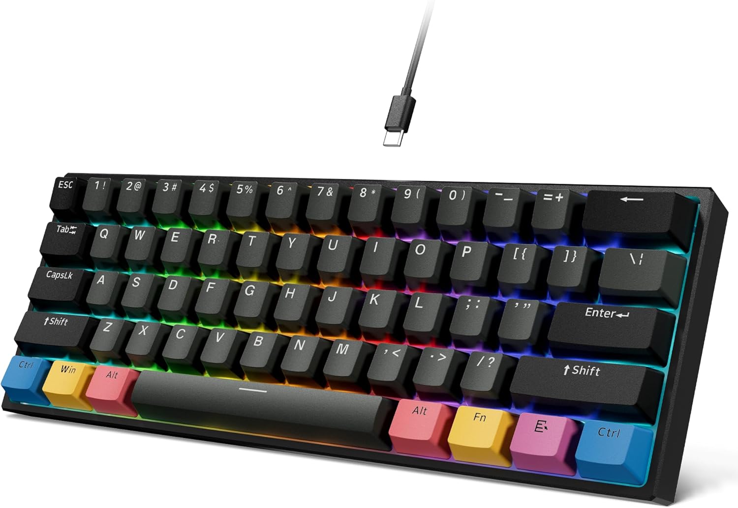 XVX Hot-Swappable RGB Gaming Keyboard, Smooth Linear Switches