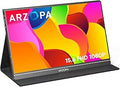 ARZOPA Portable Monitor 15.6ft' FHD External Screen for Gaming