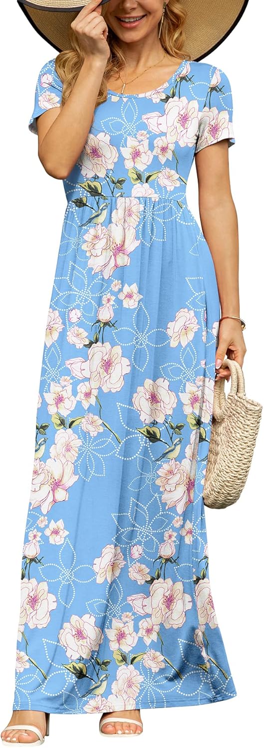 DB MOON Womens Summer Maxi Dresses with Pockets for Any Occasion