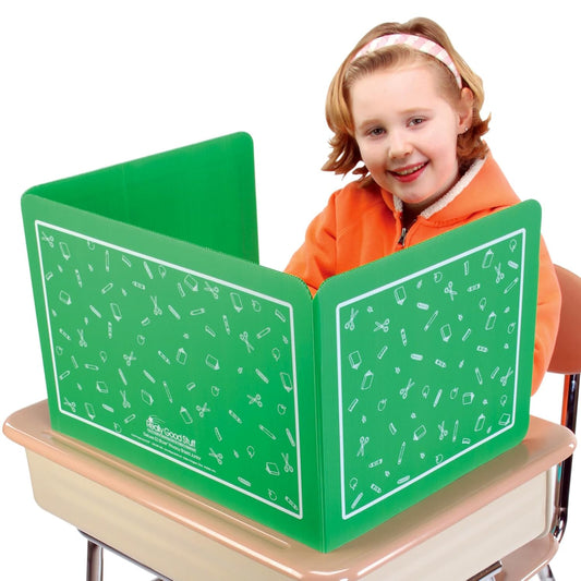 Plastic Privacy Shields for Student Desks - Set of 6 for Focus