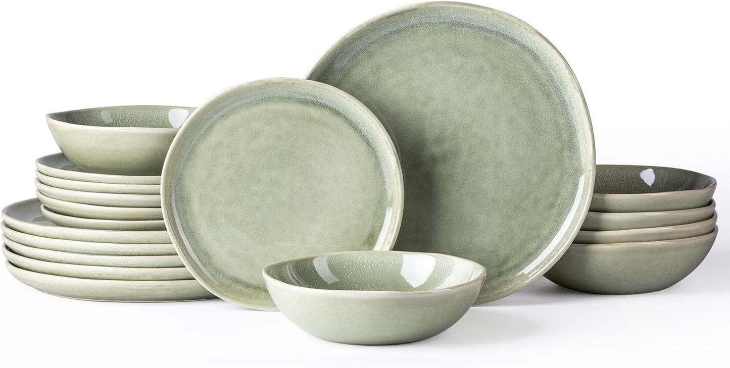 AmorArc Ceramic Dinnerware Set - Unique Handmade Plates & Bowls