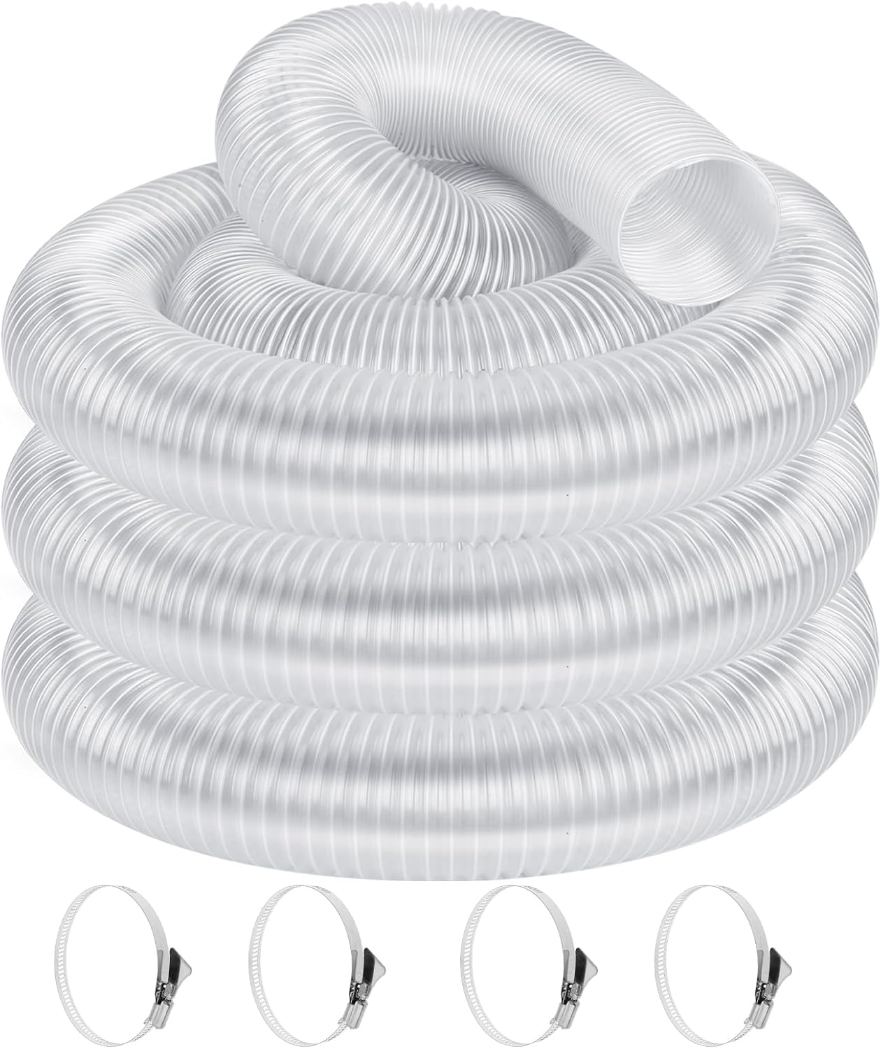 4in x 20ft Heavy PVC Dust Collection Hose for Shop Vacuums