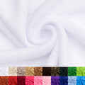 White Solid Fleece Fabric Bolt 5 Yards - Soft Medium Weight