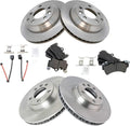 Front and Rear Brake Pad & Rotor Kit Compatible with Audi Q7, Porsche