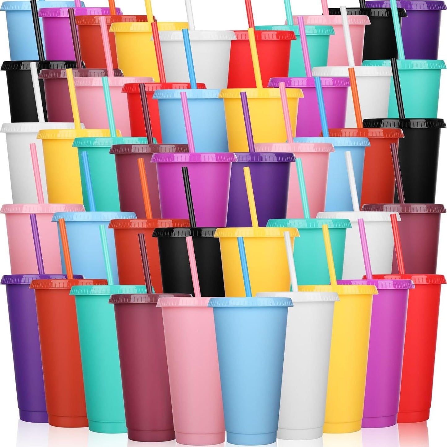 Bulk Tumbler with Straw and Lid for Parties and Events
