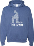 Black Lives Matter Graphic Hoodie Sweatshirt - Bold Kneeling Design