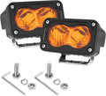 Amber 3 in LED Pods 2PCS 40W Combo Beam - Bright Amber