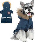 PINA Small Dog Coats - Waterproof Warm Winter Jacket with Faux Fur