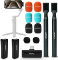 Wireless Mini Duo Dual Ultra Compact Lavalier Microphones - Portable
