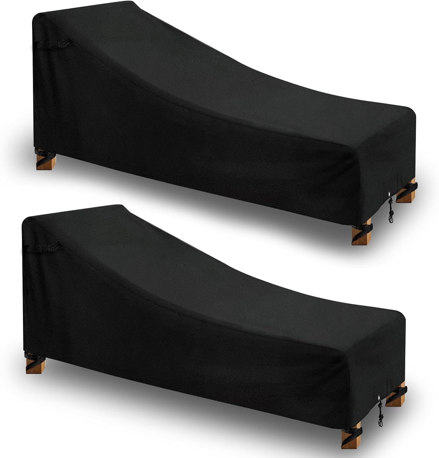 Durable Chaise Lounge Covers Outdoor Waterproof 2 Pack for Chairs