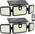 Solar Lights Outdoor Quick Charge Motion Deck Lights - Bright 2 Pack