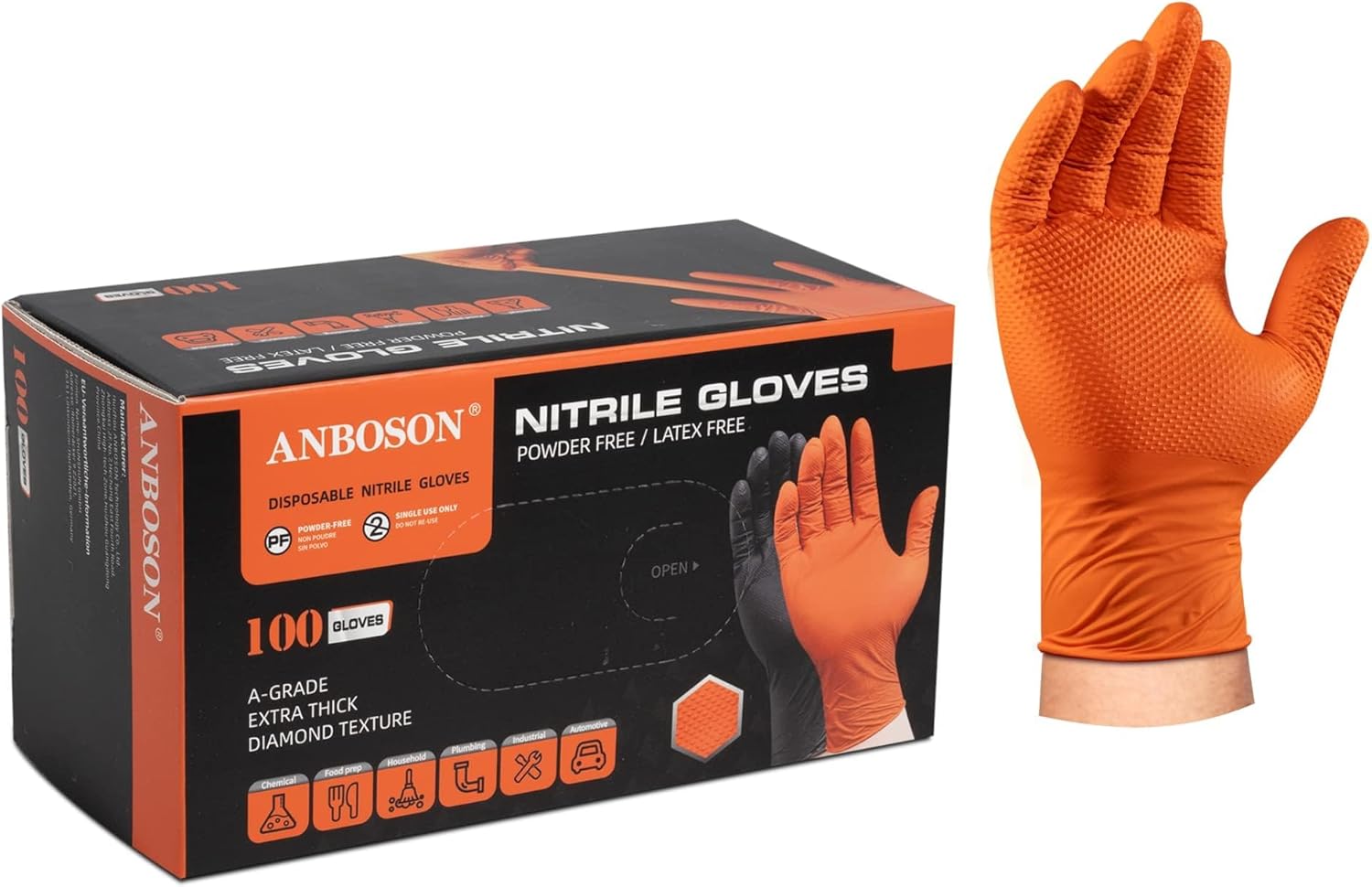 Chemical-Resistant Mechanic Gloves for Heavy Duty Use