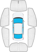 KMF 6pcs Thicken Full Window Sun Shades for Hyundai Elantra 2017-2020