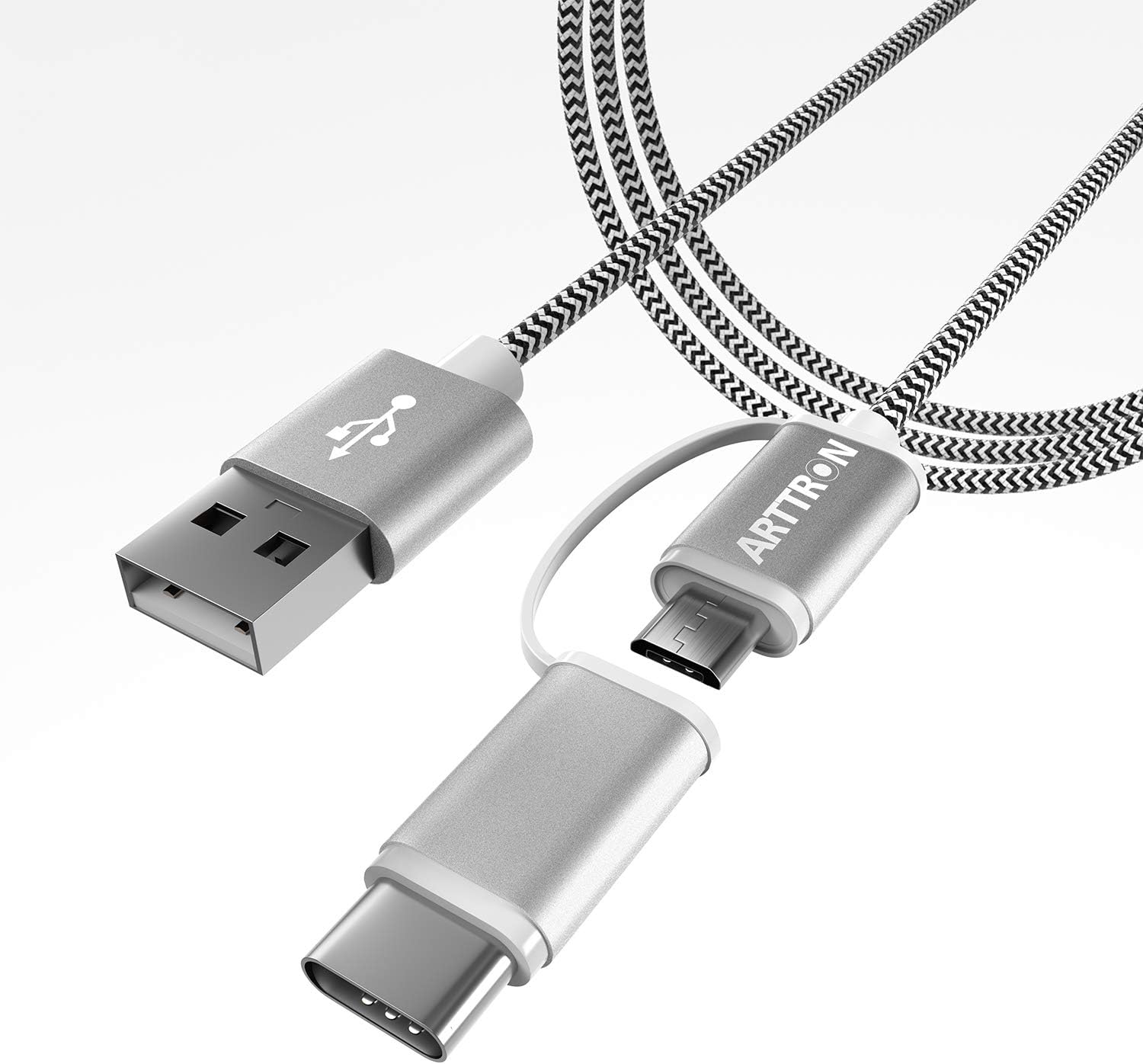 ARTTRON 2-in-1 10ft Charging Cable: Ultra-Fast Speed!