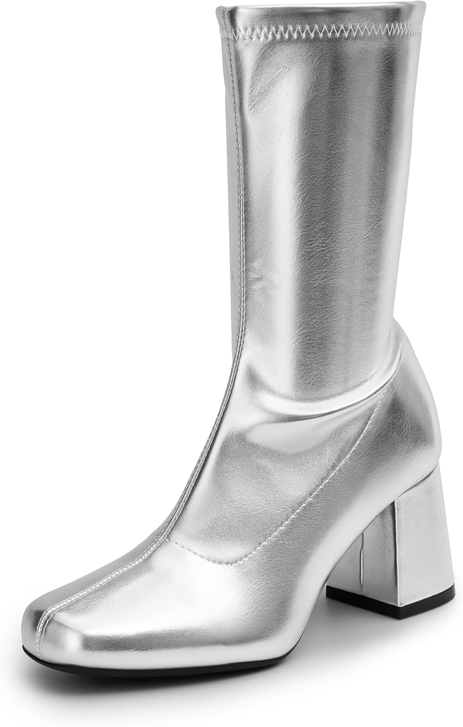 DREAM PAIRS Women's Mid Calf Gogo Boots for Stylish Comfort