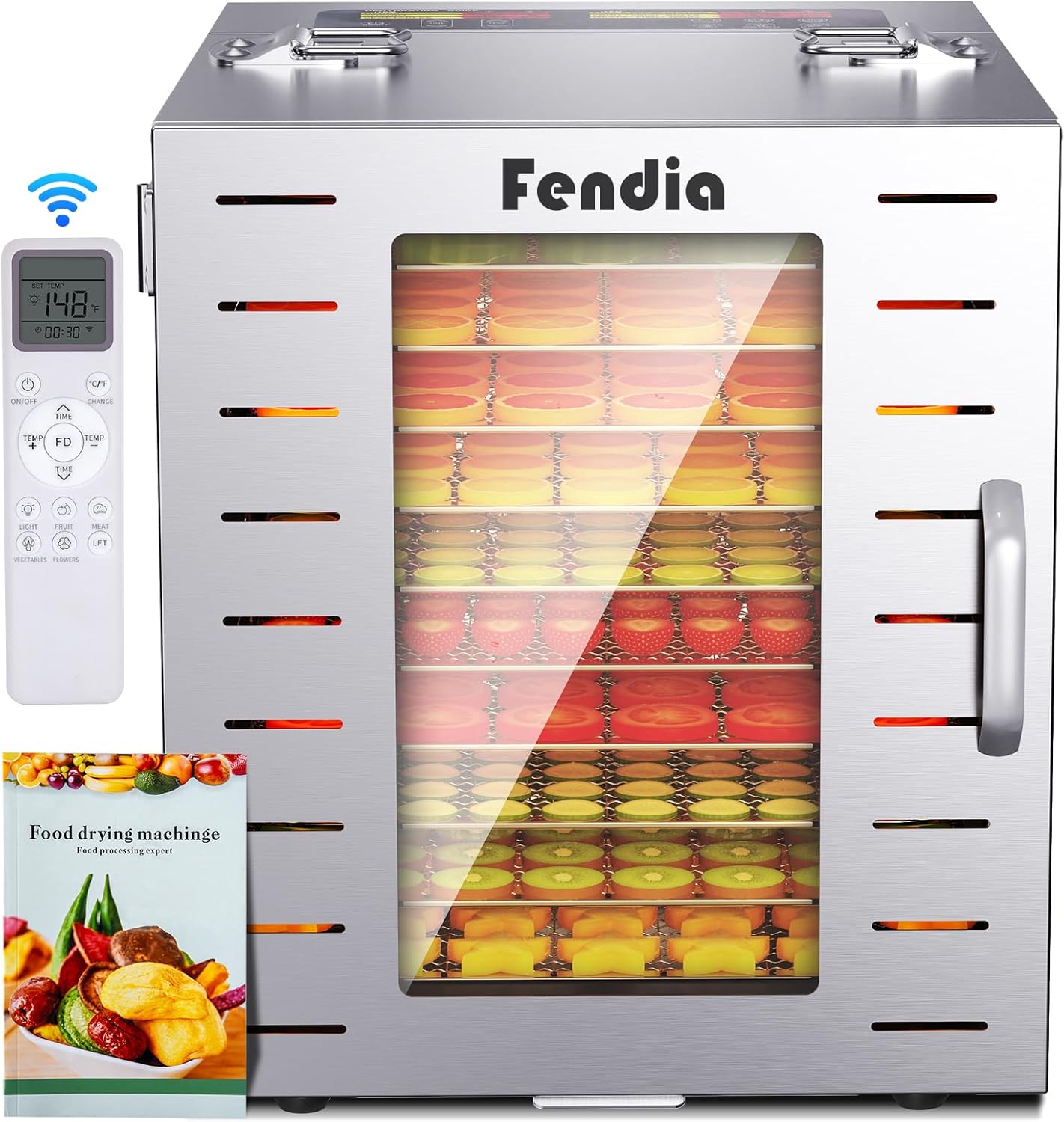 Food Dehydrator for Jerky with Remote Control and 10 Trays