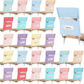 24 Pcs Chair Pockets for Classroom Chairback Pocket Chart - Colorful