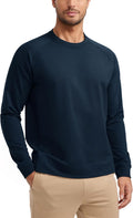 CRZ YOGA Mens Crewneck Sweatshirts for Athletic Comfort