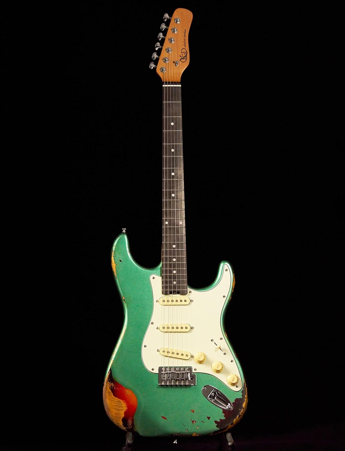 KGD Relic Electric Guitar with Roasted Maple Neck and Rosewood