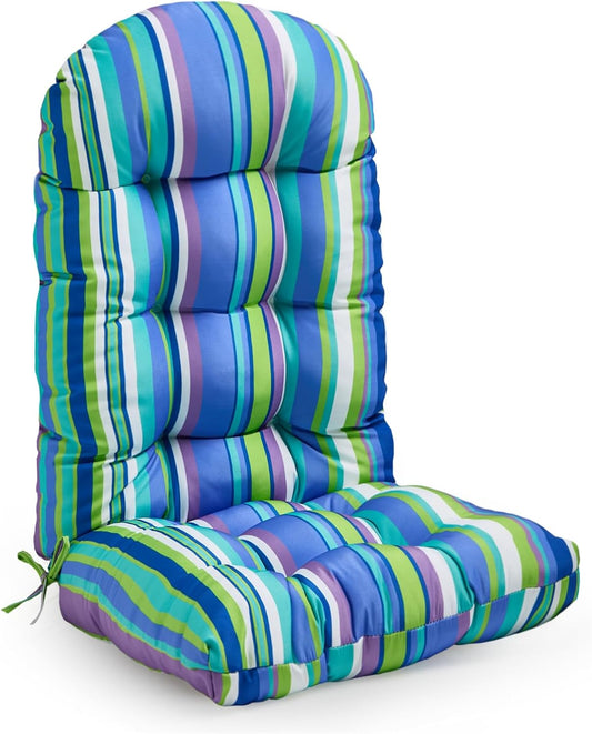 Adirondack Chair Cushion with Adjustable Ties for Comfort