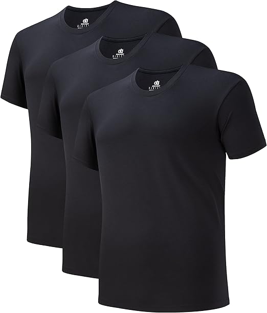 DAVID ARCHY Men's Micro Modal Ultra Soft Undershirts 3-Pack