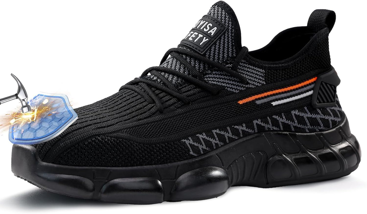 Lightweight Steel Toe Shoes for Men - Comfortable Work Sneakers