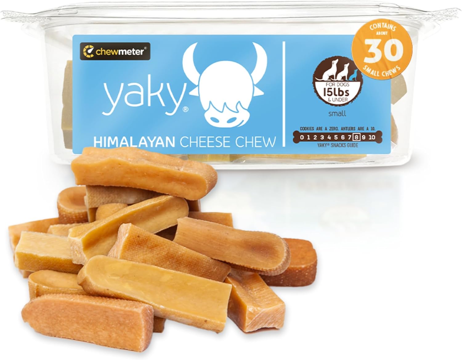 Chewmeter Yaky Himalayan Cheese Chews for Small Dogs 15 lbs