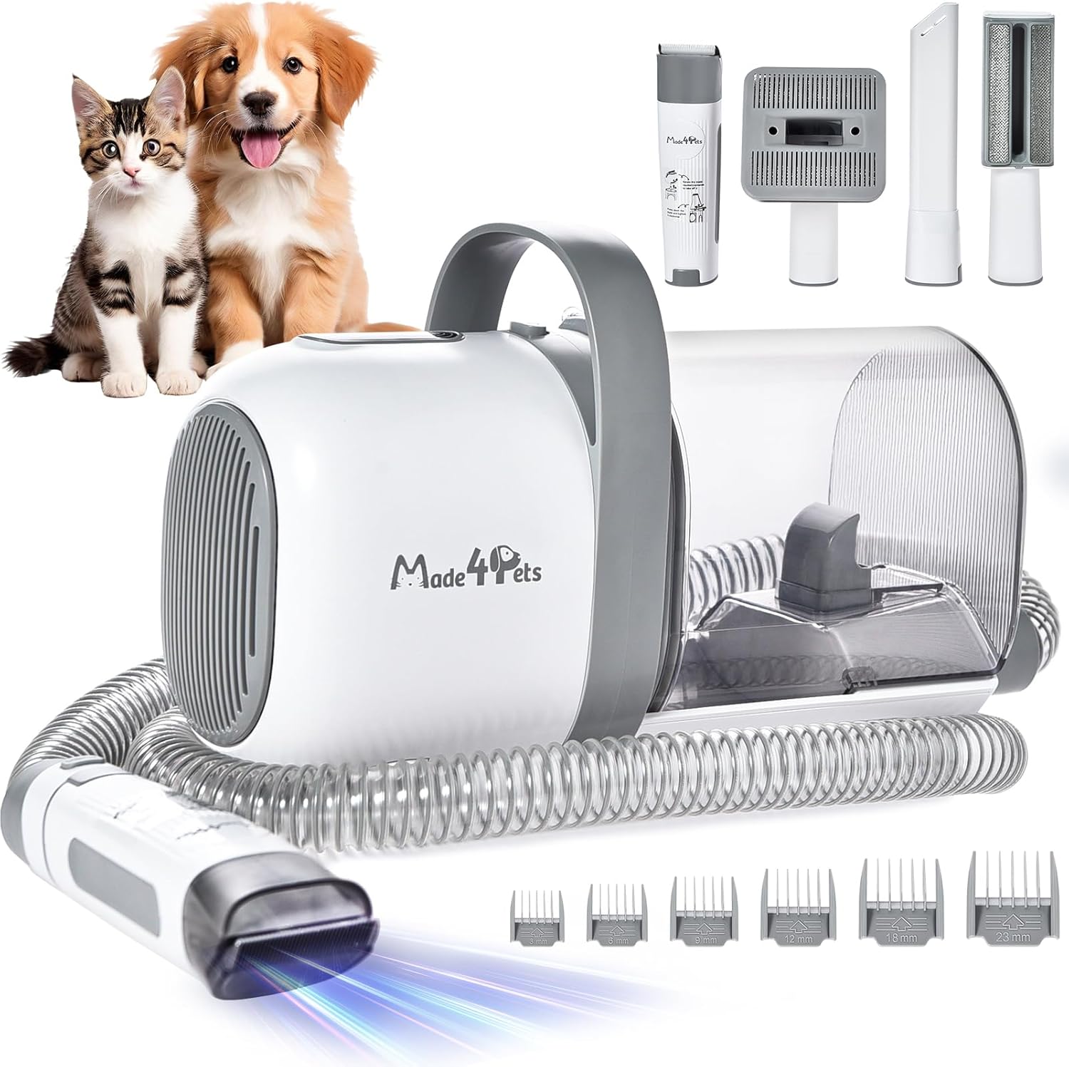 Pet Grooming Vacuum Kit - Quiet & Efficient!