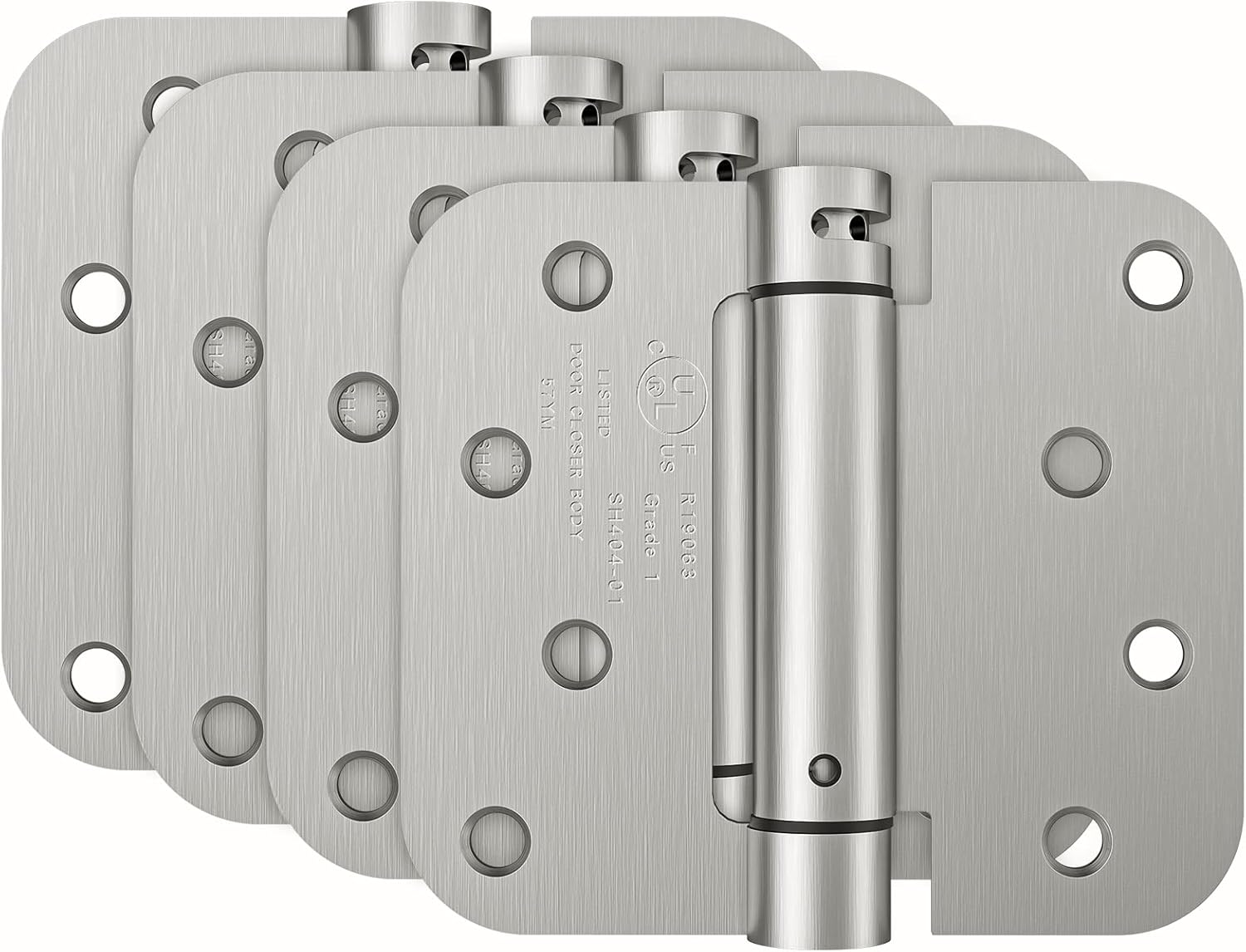HOSOM Self Closing Door Hinge 4 Inch Adjustable Tension Pack