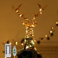 Christmas Tree Topper with 8 Lighting Modes - Reindeer Head Light
