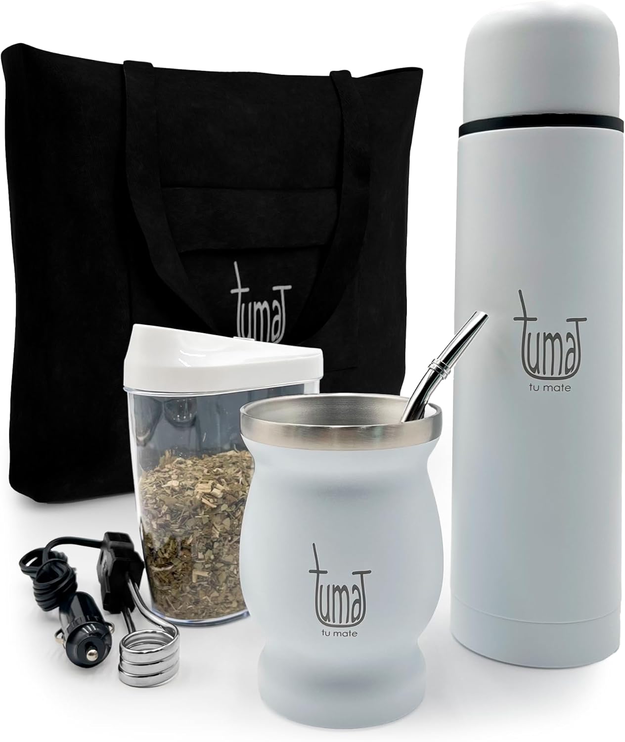 Complete Yerba Mate Kit with Stainless Steel Cup and Thermos