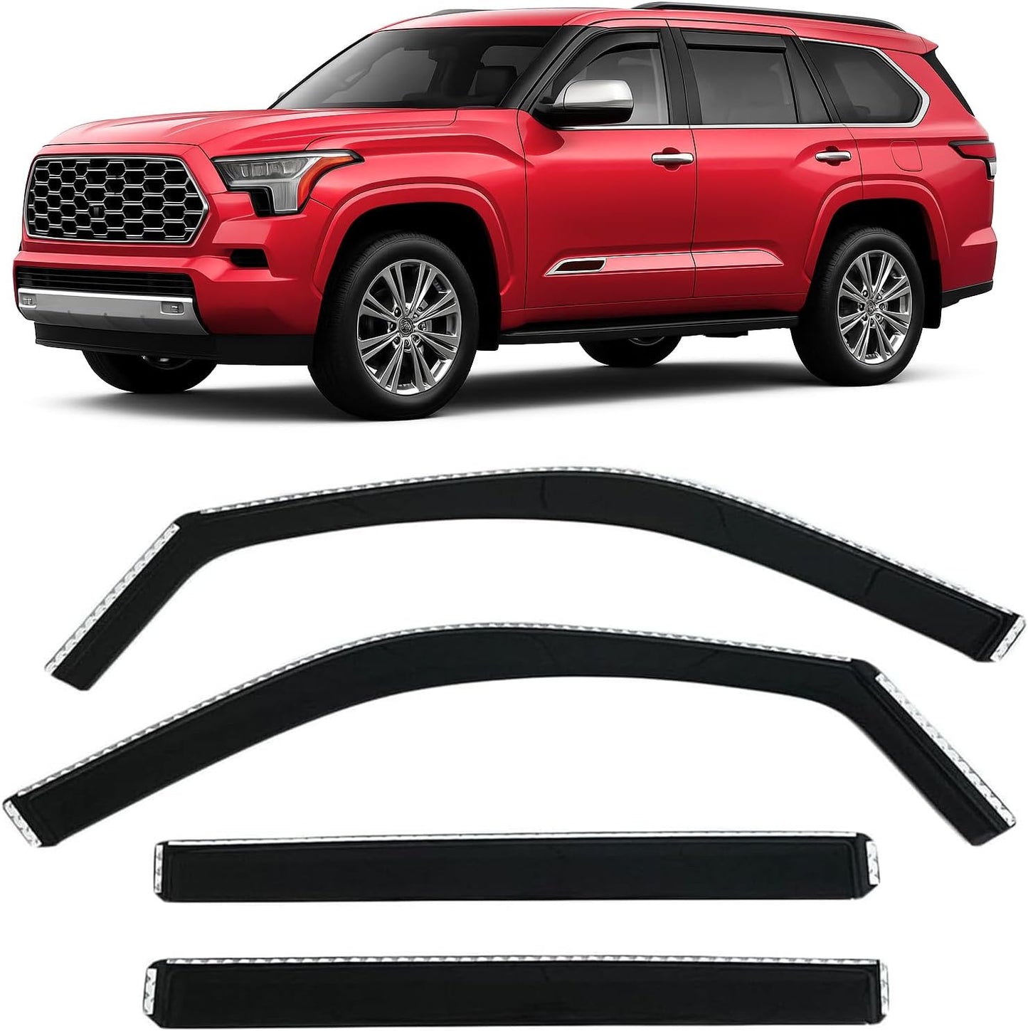 2023-2026 in-Channel Rain Guards for Toyota Sequoia Models