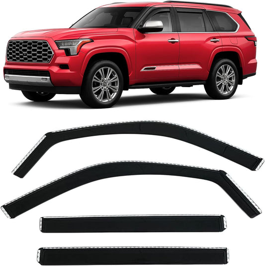 2023-2026 in-Channel Rain Guards for Toyota Sequoia Models