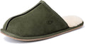 OOW Mens Suede House Slippers - Cozy Memory Foam Comfort Men's