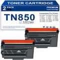 TN850 TN820 High Yield Toner Cartridge Replacement - 2-Pack