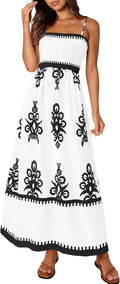 PRETTYGARDEN Summer Dress Floral Sundress - Flowy Boho Maxi Dresses