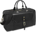 Waterproof Genuine Leather Canvas Duffle Bag for Travel