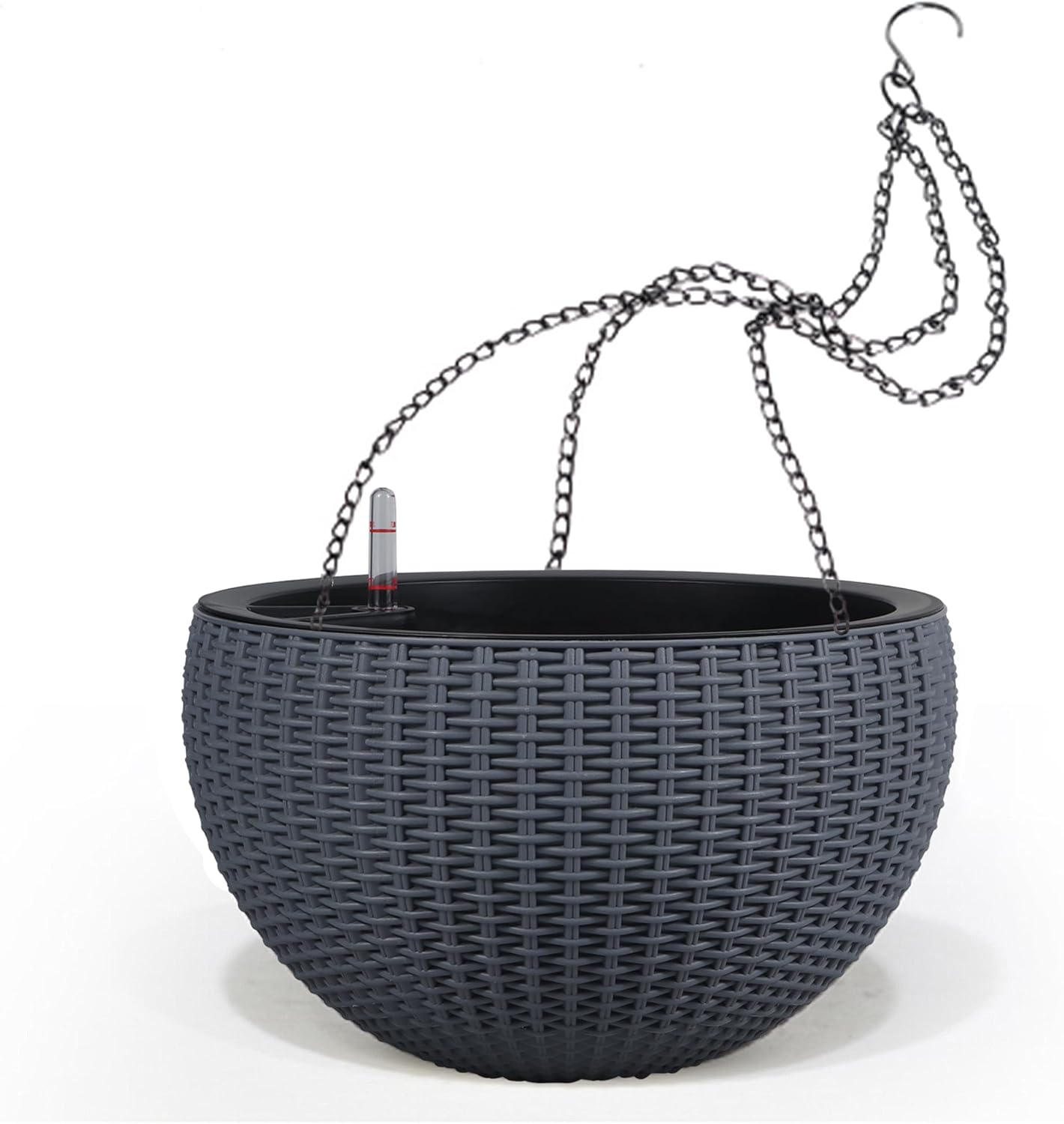 Dexceder 13.5 Inch Large Self Watering Hanging Planters for All