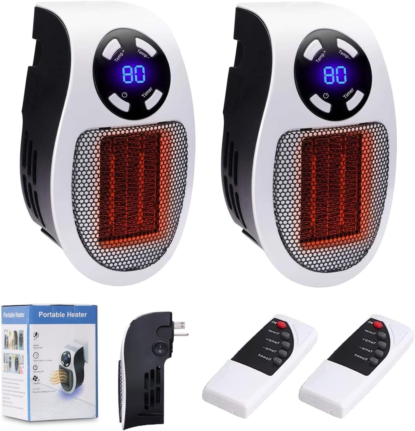 Elon Musk Ultra Air Heater with Adjustable Thermostat and Timer