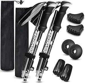 Covacure Hiking Poles - Collapsible Trekking Poles for All