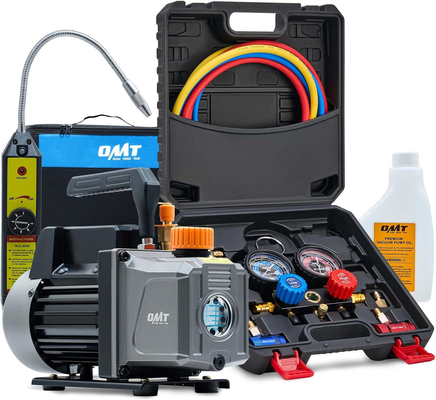 Orion Motor Tech R1234yf AC Vacuum Pump and Gauge Set