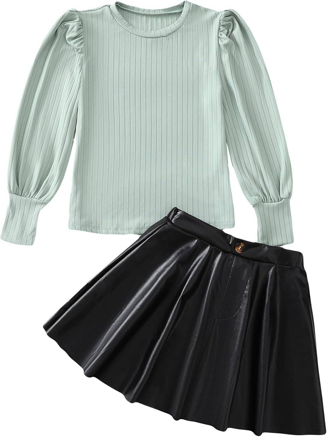 Girls Skirt Sets 2 Piece Outfits for Fall Winter Fashion