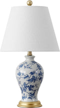 Grace 24 in Floral Classic LED Table Lamp for Bedroom Decor