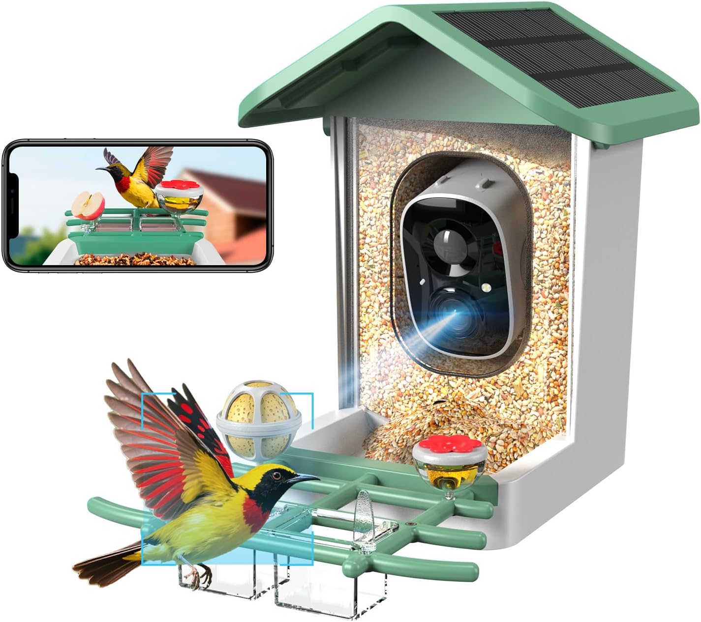 Smart Bird Feeder with Camera for Bird Lovers and Enthusiasts