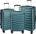 Lightweight Luggage 3-Piece Spinner Set with TSA Lock - Teal Blue