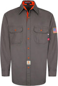 BOCOMAL FR Shirts for Men Lightweight Cotton Twill - NFPA2112