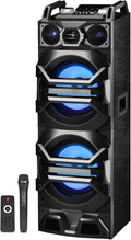 Technical Pro Dual 10 in 3000w Powered Bluetooth Speaker - Party Tower