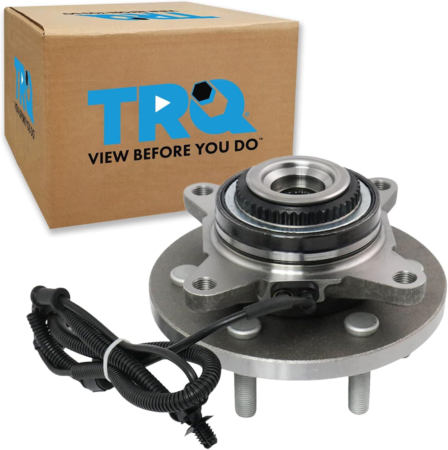 TRQ Front Driver Passenger Side Wheel Bearing & Hub Assembly 4WD