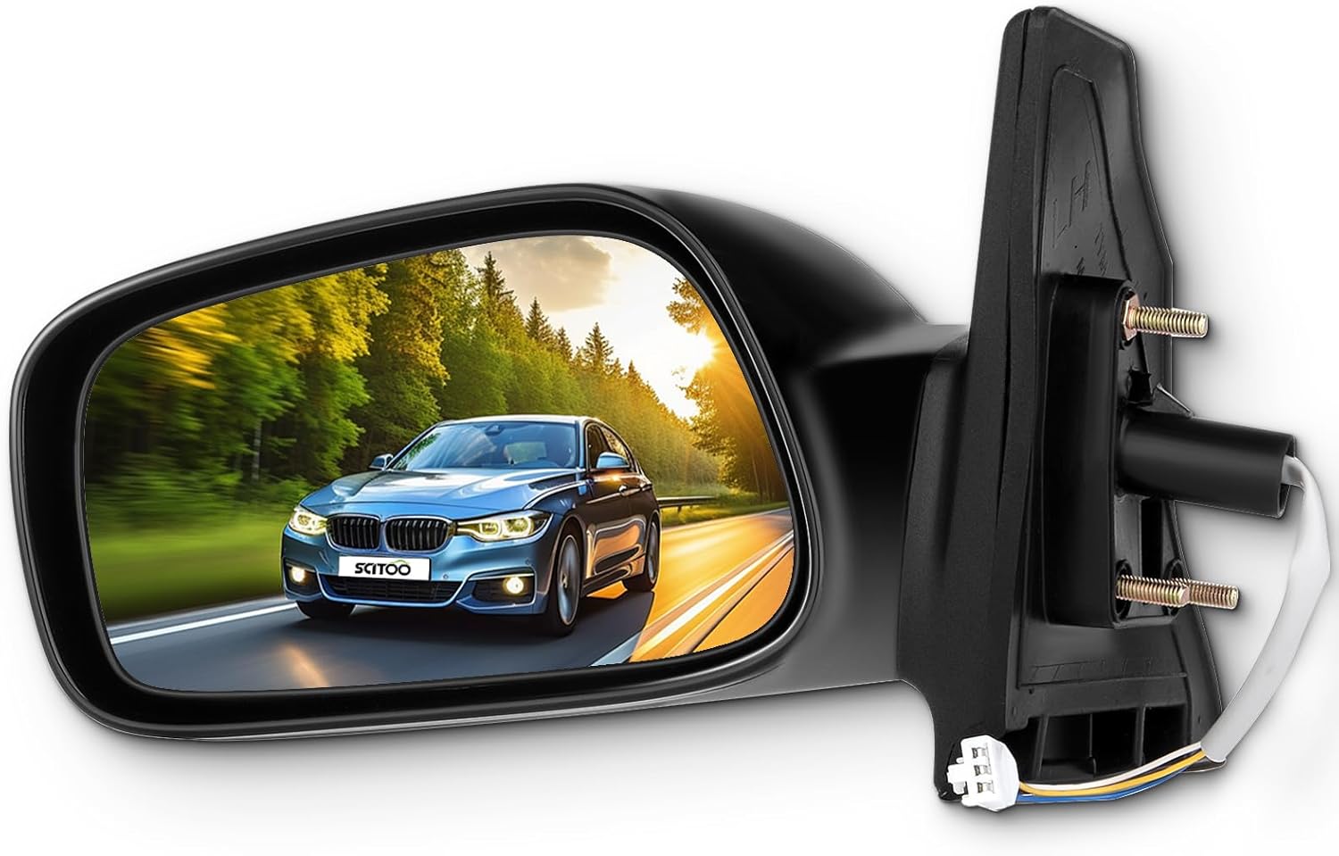 SCITOO Driver Side View Mirror for Toyota Corolla 2003-2008