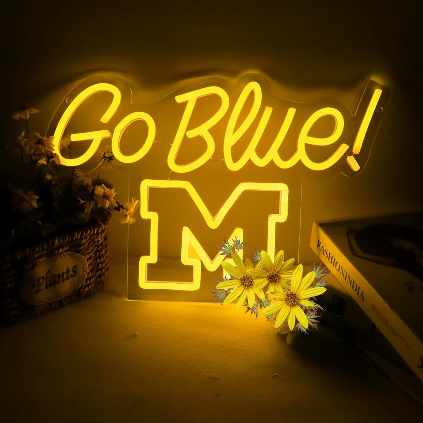 Michigan Wolverines Neon Sign for Game Day and Home Decor